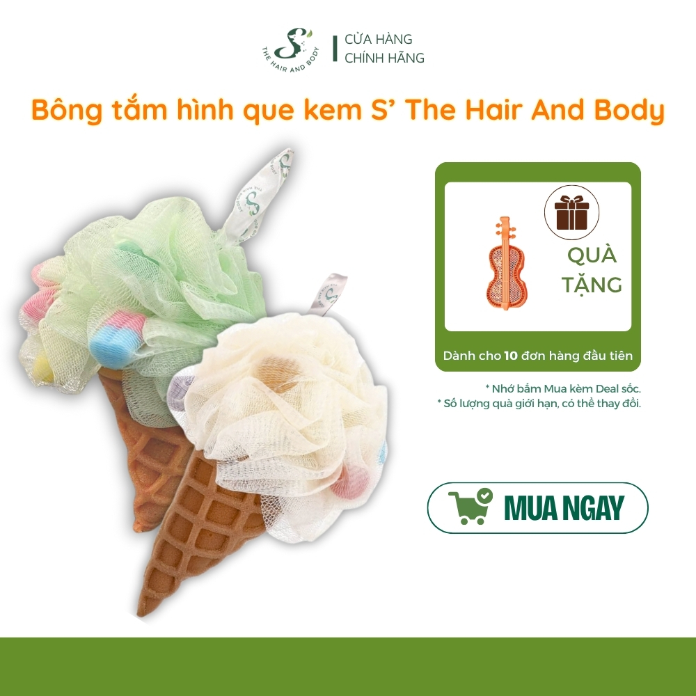 [CHẠM HÈ XINH - TÓC MƯỢT DA XINH] COMBO BÔNG TẮM QUE KEM MÀU PASTEL ĐÁNG YÊU