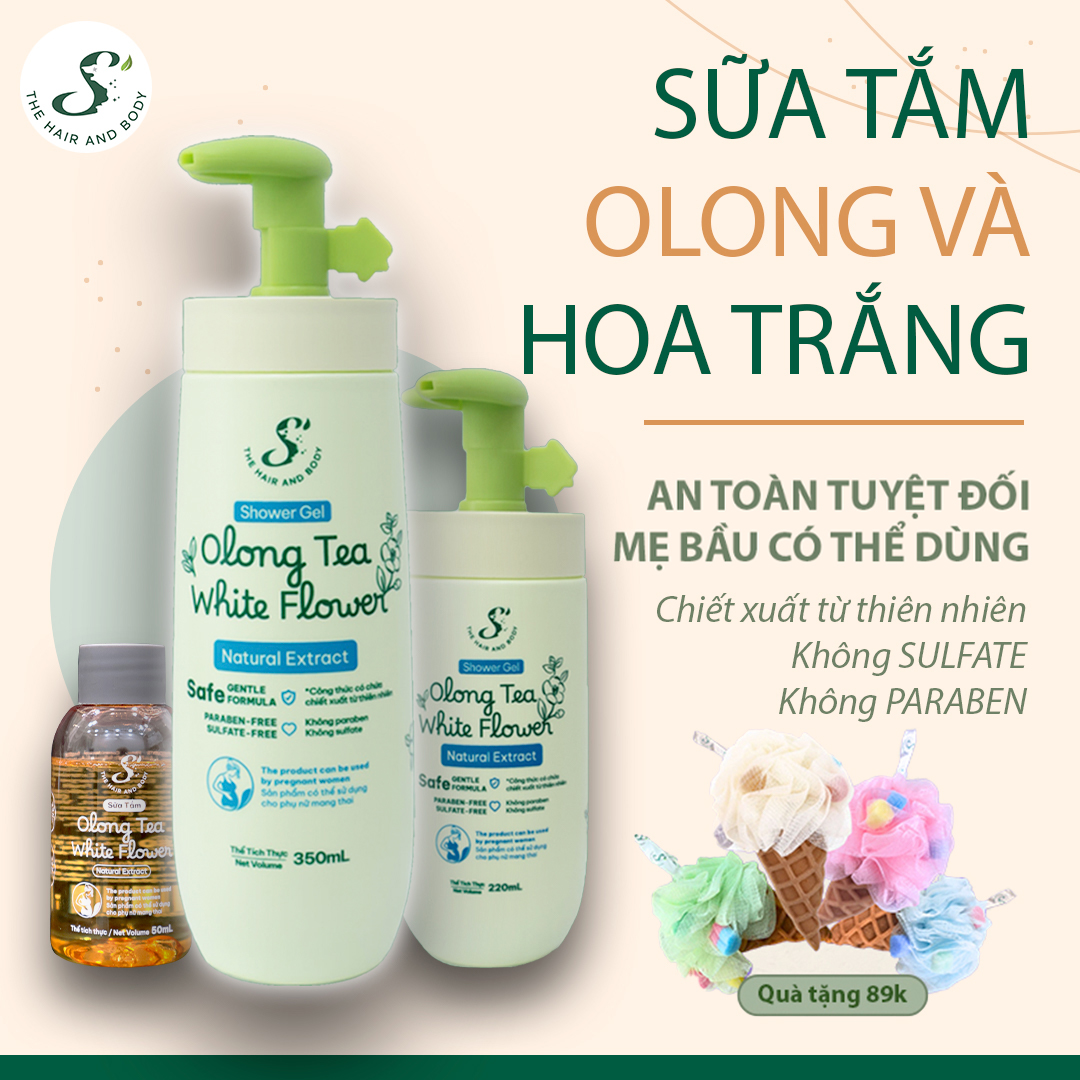 SỮA TẮM TRÀ ÔLONG VÀ HOA TRẮNG .